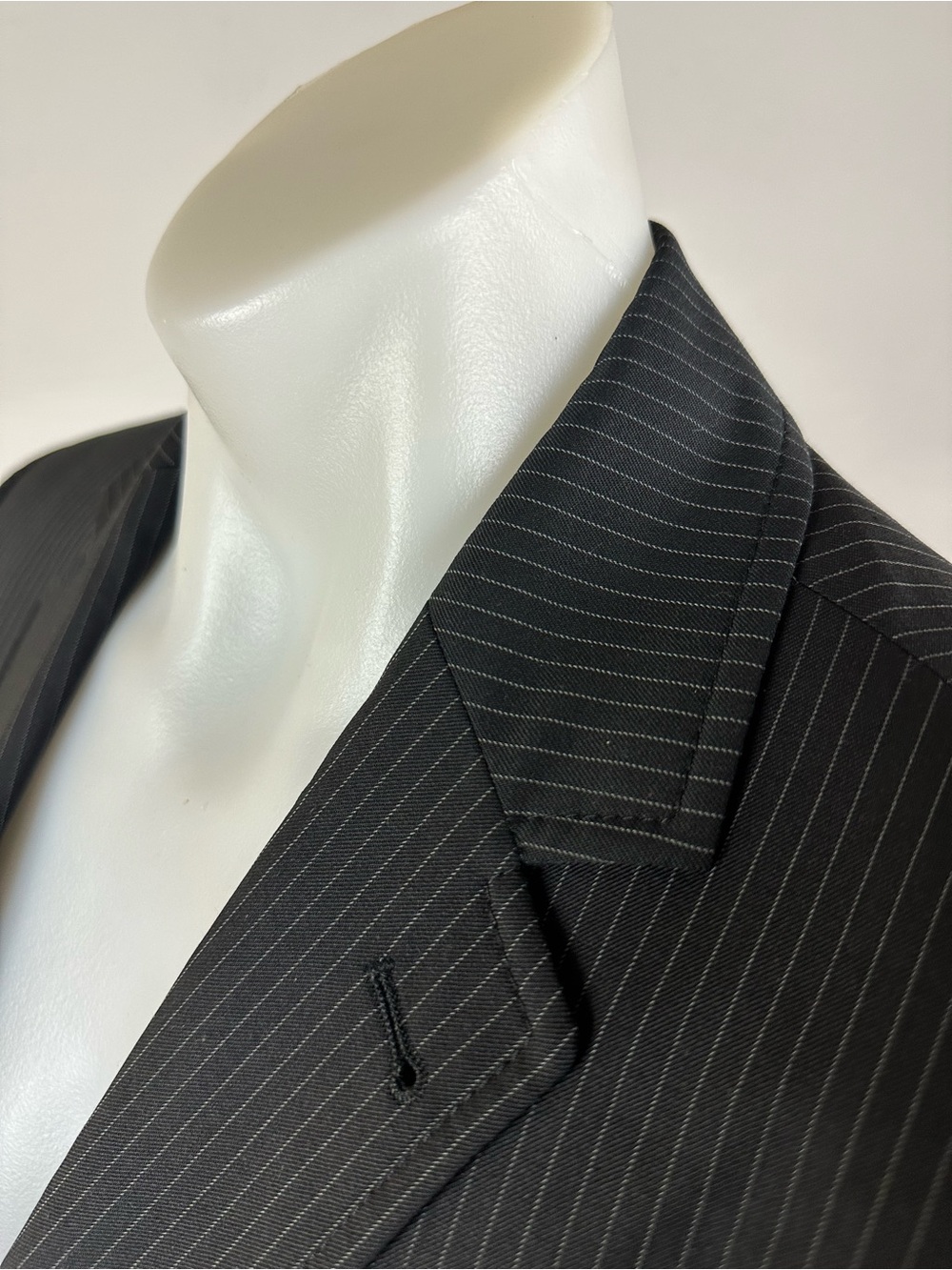 Drykorn for Beautiful People Men's Pinstripe Charcoal Sport Jacket - Picture 4 of 8